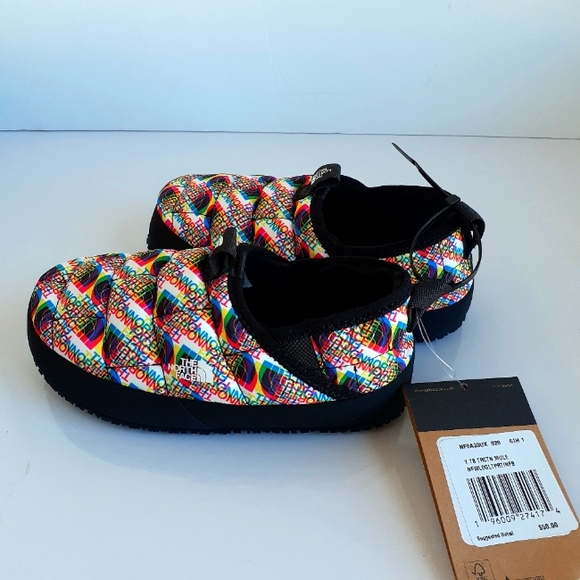 The North Face Youth 2 Boys Shoes Thermoball Traction Mules Slippers Multicolor - Picture 4 of 9
